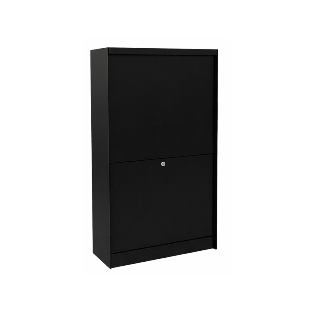 Dropbox Medium Back brievenbus in RAL9005TXT kleur. Duurzame en weerbestendige buitenbrievenbus van hoogwaardige kwaliteit, met modern ontwerp en ruime capaciteit voor brieven en pakketjes.