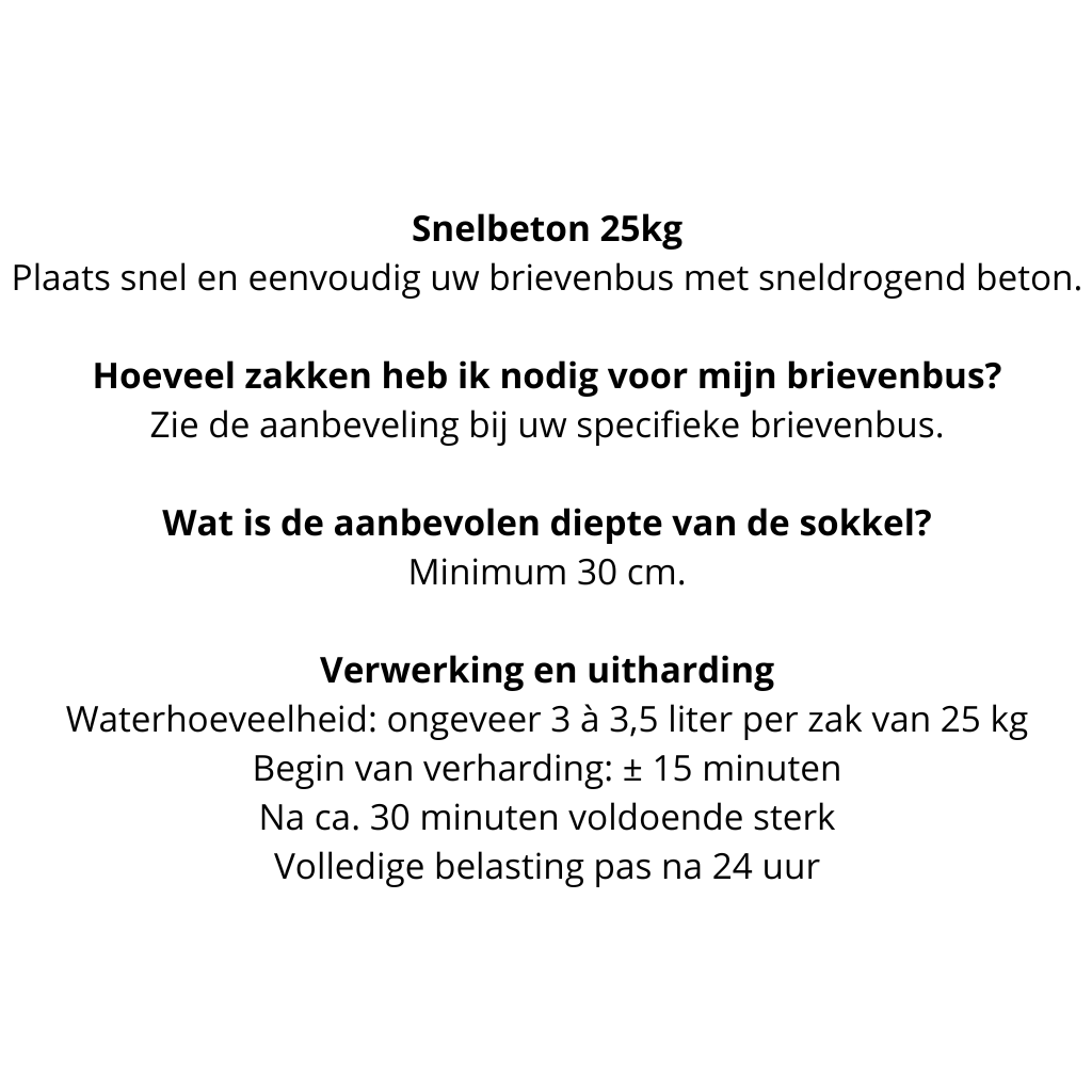 Snelbeton 25kg